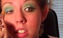 Blue Green eyeshadow tutorial