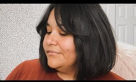 HOW TO BLOW DRY CURTAIN BANGS WITH A BOB HAIRCUT FOR A FULL FACE #roundface #roundfacehairstyles