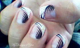 RE-EDITED Elegant French Nail Art Design Tutorial For Short Nails.- ♥ MyDesigns4You ♥