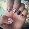 Matte Leopard Print Nails