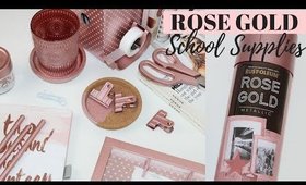 10 DIY ROSE GOLD SCHOOL SUPPLIES IDEAS - Easy & Affordable!