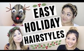 EASY HOLIDAY HAIRSTYLES | JaaackJack