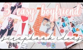 BOYFRIEND Scrapbook DIY Tutorial: 3 easy spreads [Roxy James] #boyfriendscrapbook #scrapbooktutorial