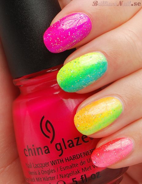 China Glaze Summer Neons Gradient | BrilliantNail F.'s Photo | Beautylish