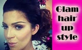 How to do a glamorous up hair style