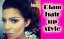 How to do a glamorous up hair style