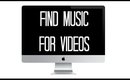 Find music for videos