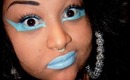 Nicki Minaj Stupid Hoe Music Video, Blue Winged Look!