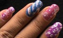 Magic nails- Colorful Glitter - easy nail art for short nails- nail art tutorial- beginners designs