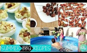 EASY BBQ RECIPES | WEIGHT LOSS JOURNEY! SUMMER COOKOUT COLLAB