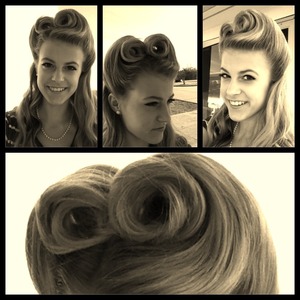 hotd: popular hairstyle of the 40s- victory rolls