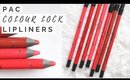 PAC Colour Lock Longlasting Lip Liner Swatches And Review