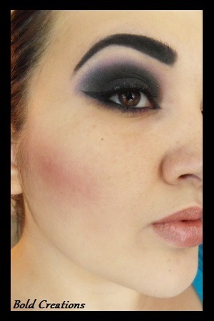 An intense smokey look I created using my Star Crushed Minerals pigments