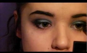 New Years Eye Look: blue smokey eye