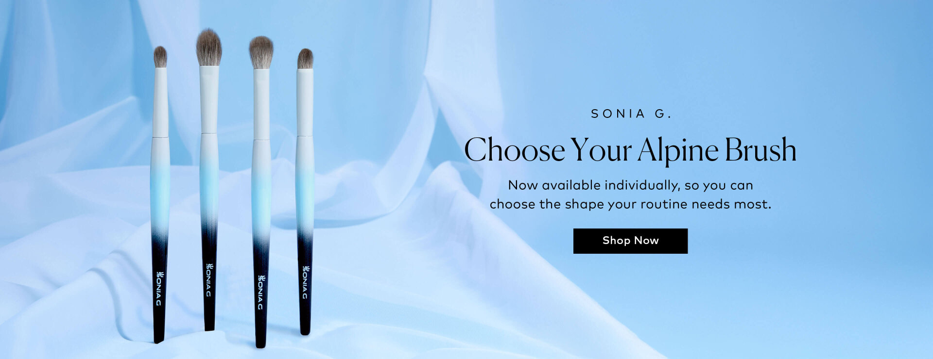 When this anticipated set launched, our community quickly noticed the difference thoughtful brush design can make. Now, the four Sonia G. Alpine Series Eye Brushes are available individually, so you can choose the shape your routine needs most. Shop them here at Beautylish.com