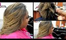 How to round brush color treated hair!