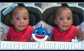 TREYS CURLY HAIR ROUTINE|TODDLER CURLY HAIR