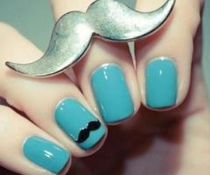 Cute and creative nails, plus and awesome ring!