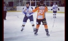 Tim Spencer (Sheffield Steelers) vs Matt Nickerson (Fife Flyers)