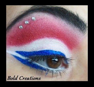 A fun 4th of July look I created using Milani BH Cosmetics and NYX 