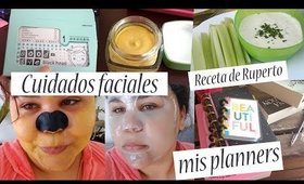 Cocinando con ruperto, cuidado facial en casa, mis planners | Kittypinky