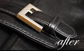 How to add gold sparkle to a silver buckle bag | DIY