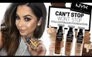 NYX CANT STOP WONT STOP FOUNDATION REVIEW | ARIELHOPEMAKEUP