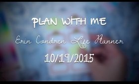 Plan With Me 10/19/15 | Erin Condren Life Planner