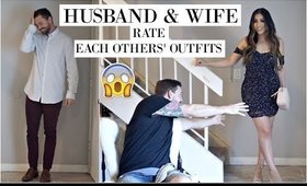 HUSBAND & WIFE RATE EACH OTHERS' OUTFITS: TRY ON HAUL