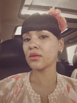 trying out my new faux bang... for those days im not "feeling" my brows!!!