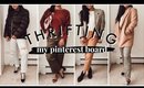 Thrift Shopping My Pinterest and Instagram for Fall/Winter