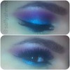 A Purple + Blue Eyeshadow Look