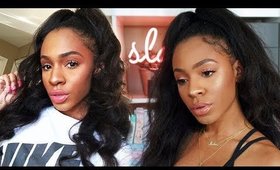 90's Inspired Half Up Half Down Style using a UPART WIG! ▸ VICKYLOGAN