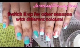= Easy, Simple & Quick Bright Spring Nail Design =