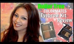Dollar Tree Colormates Eyebrow Kit Review!