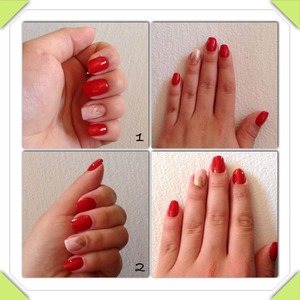 Wich one do you prefer ? 1⃣ or 2⃣ ?

Nails polish used : risqué renda , risqué beijo and Avon garotanda capa 