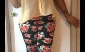 Eklektik Boutique | Black & Red Flower Pants | Review