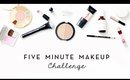 5 Minute Makeup Challenge | makeupTIA