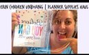 Erin Condren Unboxing | Planner Supplies Haul