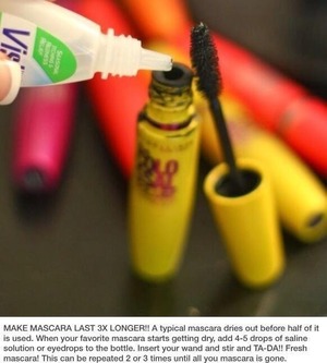 Try this Mascara tip to make your mascara last longer! :)  