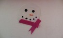 DIY Christmas Snowman Window Stickers - Christmas Crafts 2012