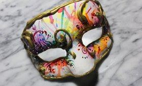 DIY Watercolour Masquerade Mask