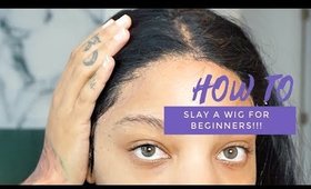 Beginner Friendly No Baby Hair Wig Install | No bleaching, easy plucking natural flat wig