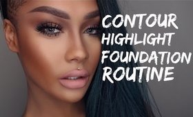FALL/WINTER CONTOUR HIGHLIGHT FOUNDATION ROUTINE | SONJDRADELUXE