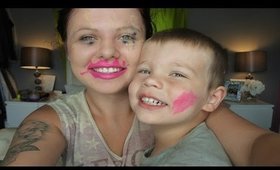 2 Year Old Does My Makeup | Danielle Scott