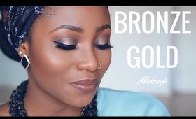 BRONZE GOLD MAKEUP TUTORIAL | THATIGBOCHICK