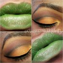 Green lips & Orange Eyes!