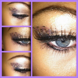 cheetah print done with eye liner.