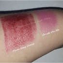 Red Apple Lipstick "Crush On Me" & "Plum Sexy Crazy" swatches