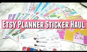 Etsy planner sticker haul feat MooseandMittens and EllePlan, Etsy planner stickers for Erin Condren